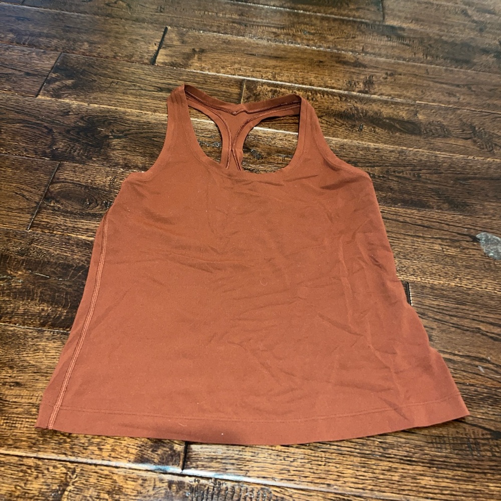 Burgundy Lululemon tank top